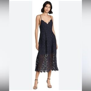 ASTR the label Womens Women's Sleeveless Lace Fit & Flare Midi Dress